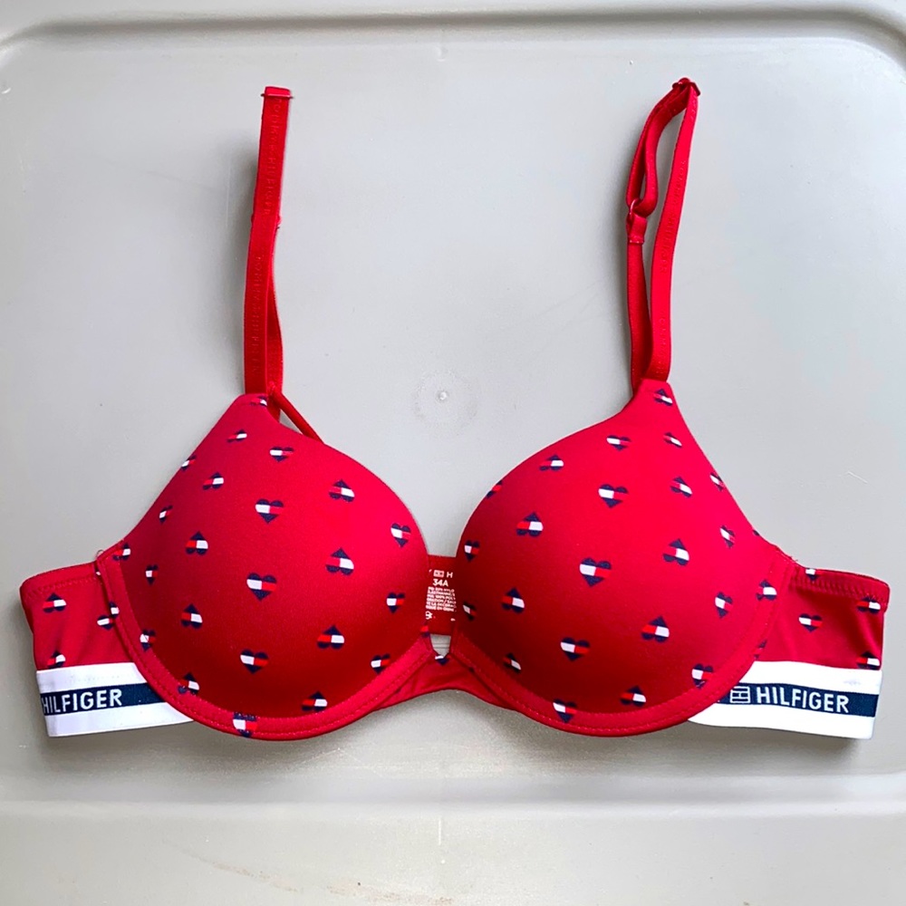 NWOT Red Tommy Hilfiger push up bra